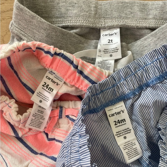 Toddler Shorts Summer Bundle Carters - Bubble Shorts - 2T/24M - Picture 6 of 6